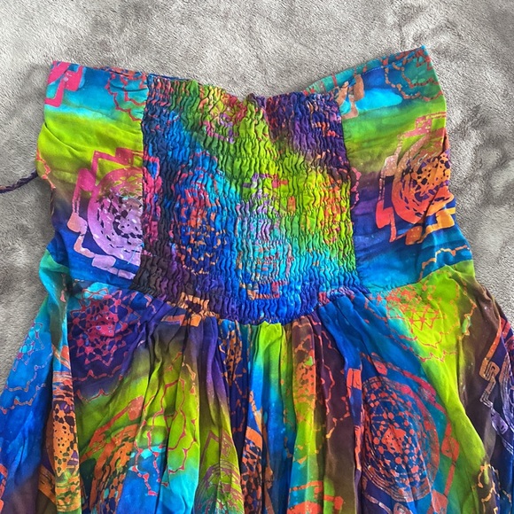 beautiful tie dye flowy dress - Picture 4 of 6